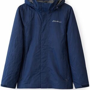 Eddie Bauer Navy Hooded Windbreaker